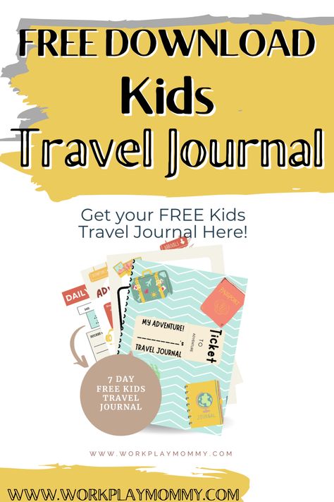 Travel Journal For Kids, Printable Travel Journal, Vacation Journal, Kids Travel Journal, Travel Journal Cover, Journal App, Camping Journal, Travel Printables, Planet For Kids