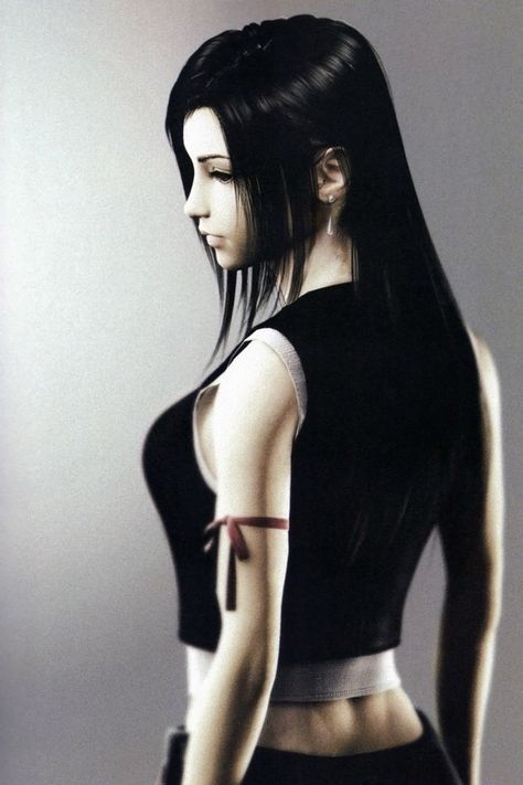 Final Fantasy VII: Advent Children Art & Pictures,  Tifa Lockhart Naruto Y Hinata, Character Bio, Final Fantasy Cloud, Cloud And Tifa, Advent Children, Tifa Lockhart, Final Fantasy Art, Fete Anime, Fantasy Series