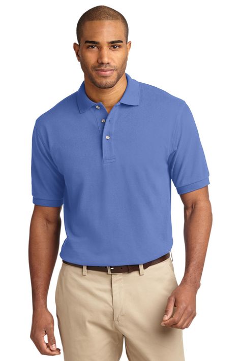 Blue Polo Shirt, Plain Shorts, Port Authority, Blue Polo, Billionaire Boys Club, Pique Polo Shirt, Short Sleeve Polo, Mens Polo Shirts, Sports Shirts