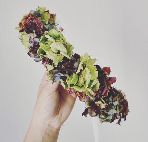 So gorgeous! A dried flower crown using hydrangea florets on a wire base with adjustable satin ribbon. Boho vintage queen vibes Hydrangea Flower Crown, Dried Flower Crown, Divine Feminine Energy, Bouquet Delivery, Dried Hydrangeas, Water Source, Fresh Flower Bouquets, Online Florist, Bouquet Arrangements