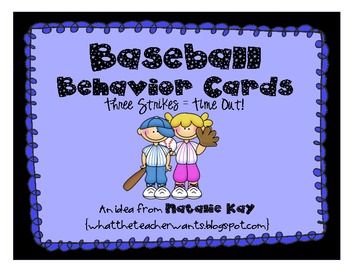 Baseball Behavior Card - Freebie - Natalie Kay - TeachersPayTeachers.com Individual Behavior Chart, Baseball Classroom, Behavior Cards, Classroom Discipline, Sports Theme Classroom, Classroom Motivation, Behavior Charts, Sport Theme, 3 Strikes