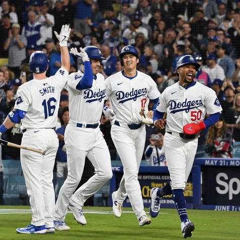 The Dodgers are sending a six-pack to the 2024 All-Star Game Dodgers World Series, The Fifth Season, Kobe Bryant Poster, Mookie Betts, Arlington Texas, All Star Team, Jackie Robinson, Dodgers Baseball, Big Three