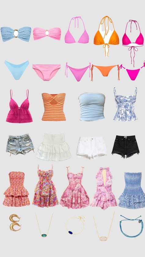 Summer wardrobe ideas! ☀️#beauty #outfitinspo #summer#inspo Summer Wardrobe Aesthetic, Summer Outfit Collage, Outfit Layout Aesthetic, Wardrobe Aesthetic, Layout Aesthetic, Outfit Pics, Aesthetic Dress, Outfit Layout, Outfit Collage