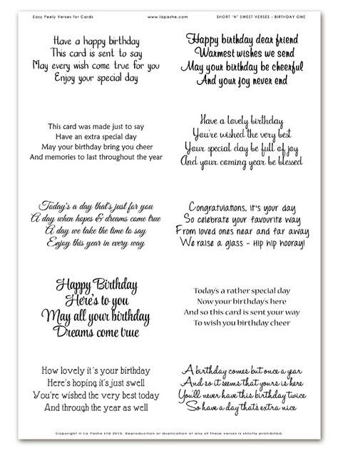 Birthday Card Words What To Write In A, Sweet Things To Write In A Birthday Card, Birthday Card Greetings Messages, Birthday Sentiments For Friends, Birthday Wishes Short And Sweet, Verses For Birthday Cards, Birthday Card Verses, Happy Birthday Sayings, Greeting Card Sentiments