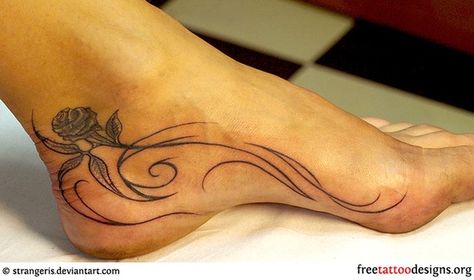 Rose Foot Arch Tattoo, Flower Foot Tattoo, Design Tatuaje, Black Rose Tattoo, Mujeres Tattoo, Black Rose Tattoos, Ankle Tattoos, Foot Tattoos For Women, Tattoos For Women Flowers