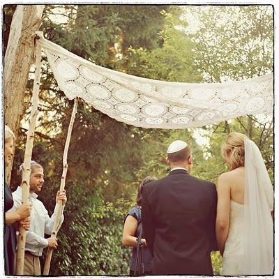 huppah symbolism: http://apracticalwedding.com/2010/06/how-a-wedding-can-maybe-shape-a-marriage/ Chuppah Ideas, Wedding Chuppah, Cultural Wedding, Wedding Arches, Second Wedding, Practical Wedding, Wedding Traditions, South Carolina Wedding, Camp Wedding