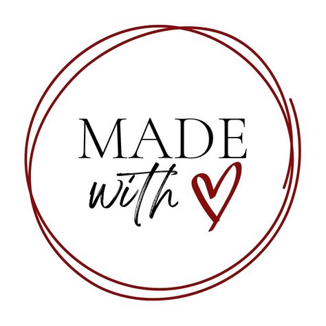 Made with Love for all your gifts and crafts! Let them know you love them <3 Made With Love Tattoo, Logo Design Love, Birthday Presents For Friends, Hand Embroidery Patterns Free, American Girl Doll Furniture, Love Label, Business Packaging, Cake Logo, Graphic Poster Art