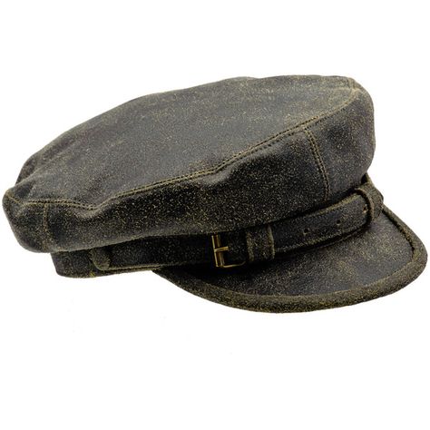 Genuine distressed leather Fiddler Breton cap. Cap with lining. All... ($50) ❤ liked on Polyvore featuring accessories, hats, print hats, breton cap, pattern hats, breton hat and cap hats Breton Cap, Breton Hat, Fiddler Hat, Mens Newsboy Hat, Breton Style, Beret Cap, Berets Cap, Leather Gear, Cap Hats