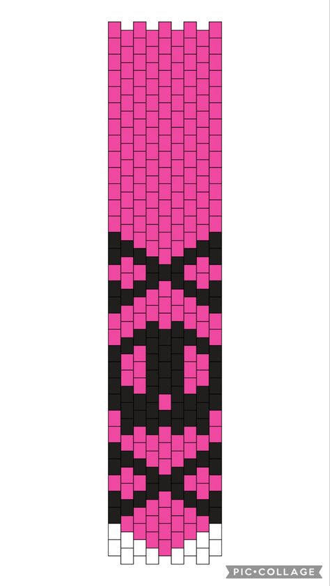 Kandi Tie Pattern, Scene Perler Bead Patterns, Kandi Tie, Diy Skulls, Kandi Inspo, Diy Kandi Bracelets, Skull Crafts, Diy Kandi, Kandi Ideas