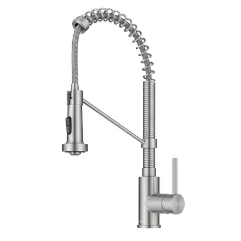 Commercial Style Kitchen, Commercial Kitchen Faucet, Pull Down Kitchen Faucet, Retractable Hose, Kitchen Faucet With Sprayer, Kitchen Faucets, Ceiling Fan In Kitchen, Style Kitchen, Kitchen Sink Faucets