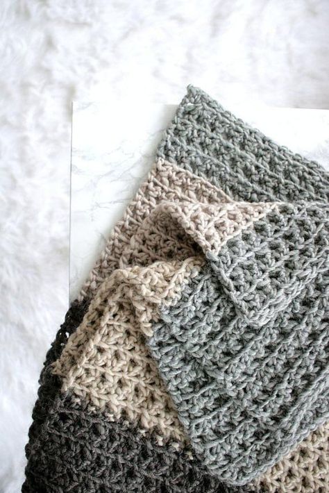 Snuggle up with our Let's Stay Home Blanket Crochet Pattern! This cozy design is perfect for creating a warm and inviting space. Check out our variety of free and paid crochet patterns for more inspiration and ideas for your next project!. #Afghan_Crochet_Patterns_Easy #Tl_Yarn_Crafts #Series_On_Netflix #Easy_Yarn_Crafts Bulky Yarn Crochet Patterns Blanket, Bernat Blanket Yarn Patterns, Double Crochet Blanket, Crochet Lap Blanket, Series On Netflix, Easy Yarn Crafts, Tl Yarn Crafts, Striped Crochet Blanket, Modern Crochet Blanket