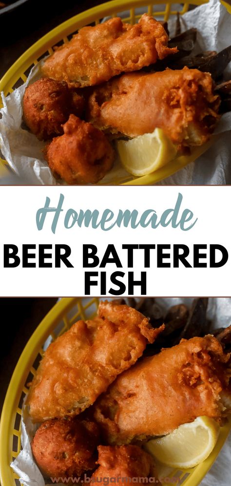 Authentic Fish And Chips, Beer Batter Fish And Chips Air Fryer Recipe, Crunchy Fish Batter, Fish And Chips Recipes, British Fish And Chips Recipe, Homemade Beer Batter Fish, Beer Battered Cod Recipes, Fish And Chips Recipe Beer Battered, Beer Batter Fish And Chips