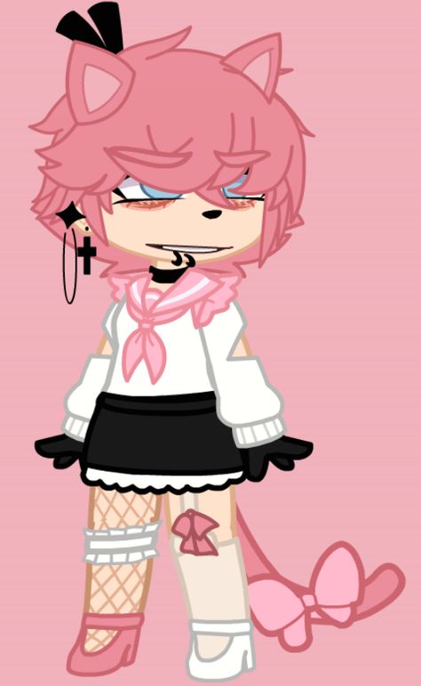 Uwu Cat Gacha, Uwu Cat, Gacha Hacks, Outfit Gacha, Gacha Online, Human Animal, Gacha Ideas, Gacha Oc, Cat Mask