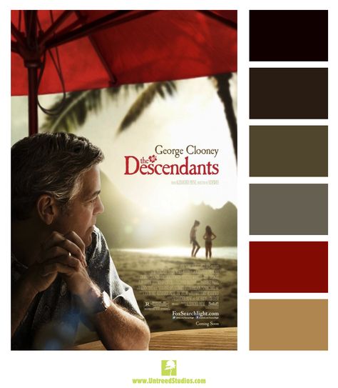 Color palette based on the movie poster for "The Descendants"