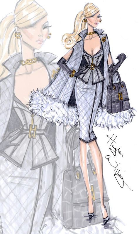 Fashion sketches Vintage Fashion Sketches, Fashion Design Inspiration, Fashion Dream Job, Hayden Williams, Fashion Drawing Sketches, Design Moda, Fashion Design Collection, Fashion Sketchbook, Fashion Illustration Dresses