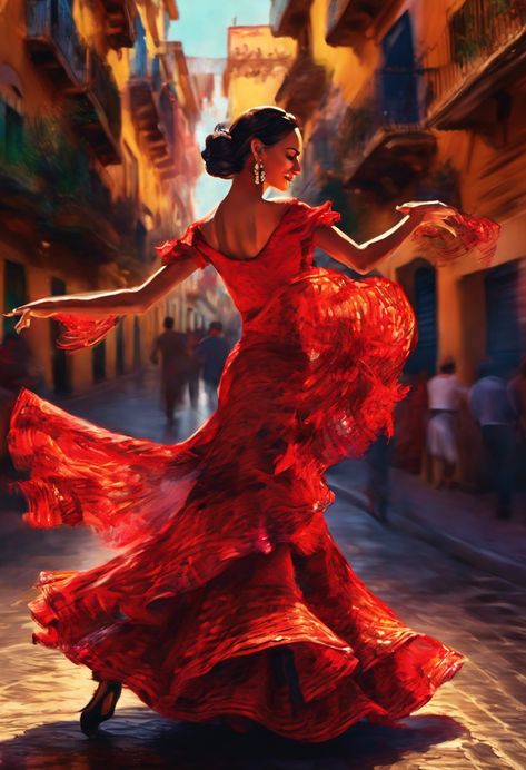 flamenco fiesta Check more: https://paintlyx.com/flamenco-fiesta/ Spanish Flamenco Aesthetic, Flamenco Show Barcelona, Spanish Culture Aesthetic, Flamenco Dancers Photography, Flamenco Aesthetic, Flamenco Outfit, Flamenco Hair, Flamenco Wedding, Spanish Dresses