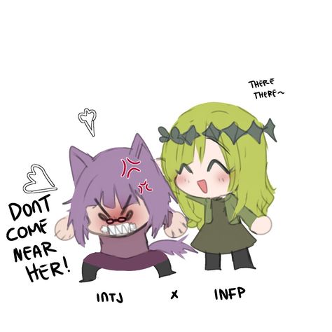 Intj X Infp Relationship, Infp Intj Relationship Fanart, Intj X Infp Love, Infp X Intj Fanart, Infp Intj Relationship, Infp X Intj, Infp Fanart, Intj Infp, Mbti Ships