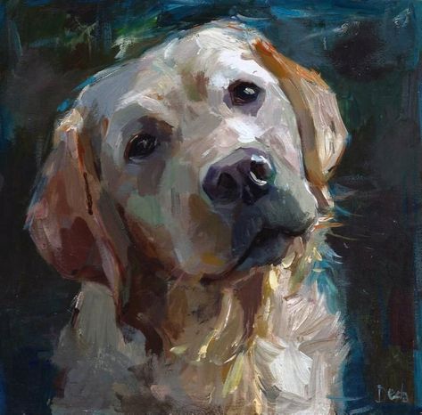 Portraits Pop Art, White Labrador, Dog Portraits Painting, Dog Portraits Art, 강아지 그림, Custom Dog Portraits, Arte Animal, Dog Paintings, Daily Paintworks