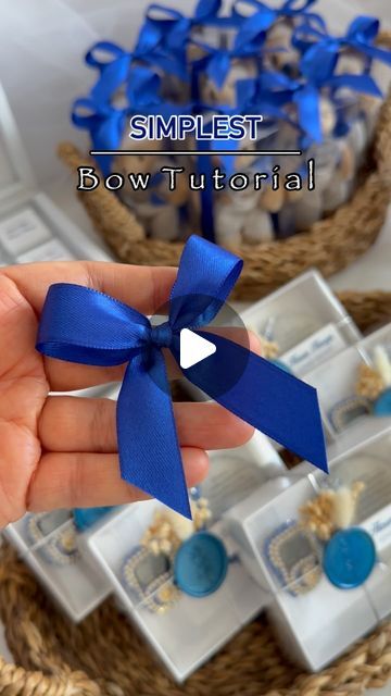 Nurhan Özçakır on Instagram: "Baby Boy Favor 💙

sent to Germany 🇩🇪✈️" Ribbon Folding Techniques, How To Make A Bow, Box Gift Wrapping Ideas, Scrapbook Tricks, Baby Boy Favors, Dog Clothes Patterns Sewing, Wrapping Inspiration, Gift Wrapping Inspiration, Dog Clothes Patterns