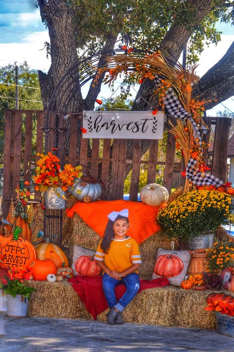 Fall Festival Booth, Fall Photo Booth, Fall Festival Party, Fall Festival Decorations, Photo Booth Setup, School Fall Festival, Fall Backdrops, Pumpkin Stand, Fall Carnival