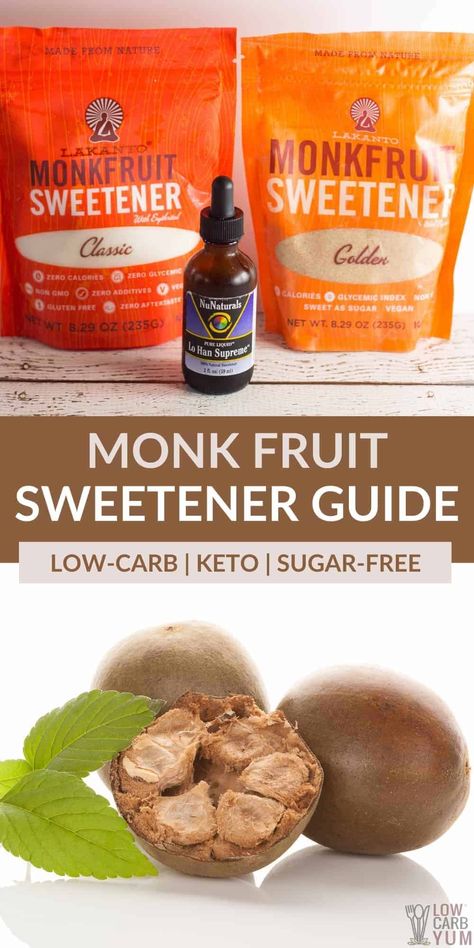 Recipes With Monk Fruit Sweetener, Monk Fruit Sweetener, Easy Juice Recipes, Micro Greens, Fruit Cookies, No Sugar Diet, Low Carb Sweeteners, Monk Fruit, Clam Recipes