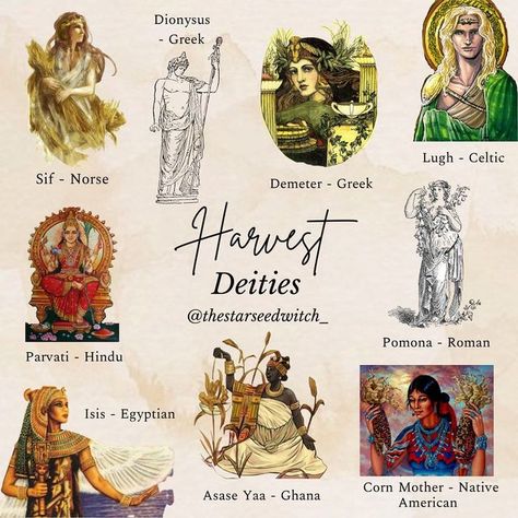 God Of Agriculture, Goddesses To Worship, Goddess Correspondences, Nature Deities, Pagan Gods And Goddesses, Goddess Of Autumn, Fall Goddess, Demeter Greek Goddess, Goddess Of Harvest