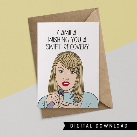 Excited to share the latest addition to my #etsy shop: BUY 1 GET 1 FREE! Printable Get Well Card - Instant Download - Taylor Swift Gift - Funny Recovery Card - Happy Birthday Card -Greeting Cards https://etsy.me/3IUqluF #blue #birthday #mothersday #white #printablecard Funny Goodbye, Recovery Cards, Free Printable Birthday Cards, New Job Card, Feeling 22, Taylor Swift Funny, Birthday Card Printable, Buy 1 Get 1 Free, Birthday Cards Diy