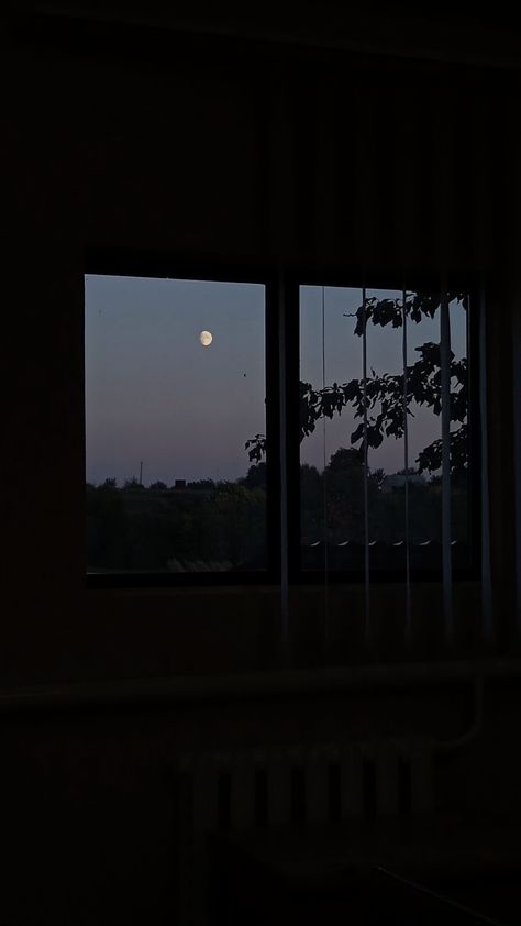 Evening Window Aesthetic, Moon From Window Aesthetic, Moon Window Night, Moon From Window, Rainy Window Aesthetic Night, Window View Night, Moon Window, Rainy Window, Action Board