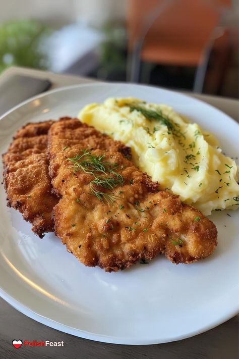 Kotlet Schabowy - Polish Breaded Pork Chop Pork Chops Breaded, Polish Food Traditional, Polish Bread, Family Meal Prep, Pork Cutlet, Breaded Pork Chops, Cutlets Recipes, Delicious Family Meals, Beetroot Salad