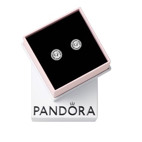 PRICES MAY VARY. Round Sparkle Stud Earrings: These classic sparkling stud earrings crafted in sterling silver and set with round cubic zirconia stones; perfect accessory to little black dresses Pandora Timeless Collection: A timeless, elegant, and versatile collection with sparkling stones as their centerpiece, for those you cherish and those that cherish you Features CZ: Cubic zirconia could be said to be the jewel in Pandora's crown, making up the majority of stones we use in our jewelry beca Pandora Stud Earrings, Senior Aesthetic, Pandora Jewlery, Pandora Earrings Studs, Pandora Pearl, Earrings Pandora, Crown Making, Pandora Earrings, Little Earrings