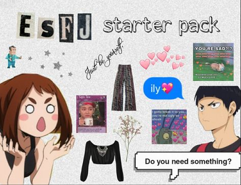 Esfj Starter Pack, Esfj Girlfriend, Esfj Personality, Myers–briggs Type Indicator, Myers Briggs Type, 16 Personalities, Fav Characters, Packing Tips For Travel, Starter Pack