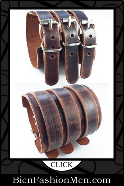 Mens Accessories Bracelet, Leather Jewellery, Genuine Leather Bracelet, Mens Bracelets, Jewelry Mens, Leather Cuffs Bracelet, Mode Inspo, Leather Projects, Leather Bracelets