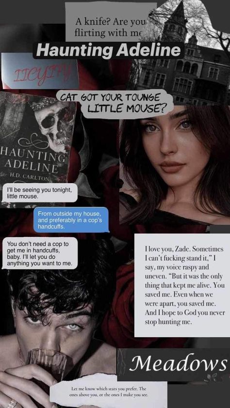 Blood And Steel Book Aesthetic, Zade Meadows Tattoo Ideas, Zade Meadows Fan Art Spicy, Zade Meadows Quotes Spicy, Zade Meadows Quotes, Haunted Adeline, Dark Romance Wallpaper, Hunting Adaline, Stalker Vibes