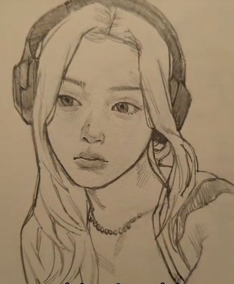 Lesserafim Yunjin, Huh Yunjin, Indie Drawings, Kpop Drawings, Arte Sketchbook, Realistic Art, A Pencil, Book Art Drawings, Sketchbook Art Inspiration