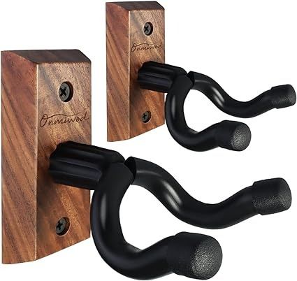 Amazon.com: Guitar Wall Mount 2 Pack, Black Walnut Wood Guitar Hanger, U-Shaped Guitar Wall Hanger Mount, Guitar Holder Hook Stand Wall for Acoustic, Electric Guitar, Banjo, Bass, Gift for Guitar Player Men Boy : Musical Instruments Guitar Mount, Guitar Wall Mount, Guitar Hook, Guitar Holder, Guitar Wall Hanger, Wood Guitar, Guitar Stands, Rustic Pictures, Guitar Hanger