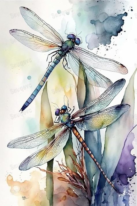 Amazon.com: Painted Beautiful Dragonfly Jigsaw Puzzle - 1000 Piece Adult Puzzle with Stunning Artwork - for Lasting Fun and Display - Challenging Brain Exercise, for Puzzle Lovers - 30x20Inch : Toys & Games Insect Drawings, Dragonfly Artwork, Dragonfly Painting, Beautiful Dragonfly, Jigsaw Puzzles 1000, Brain Exercise, Dragonfly Art, Kids Gift Guide, Puzzle 1000