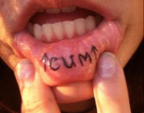 Calf & Thighs Lip Blush Tattoos Mouth Tattoo, Kiss Tattoos, Cute Little Tattoos, Weird Tattoos, Stylist Tattoos, Calf Tattoo, Lip Tattoos, Book Tattoo, Funny Tattoos