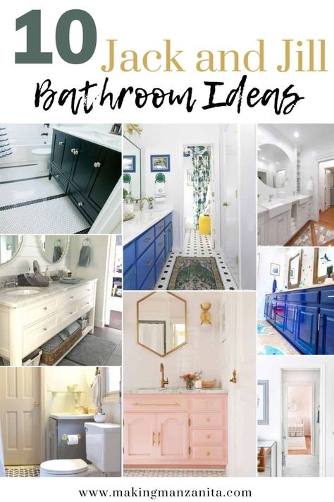 Looking for Jack and Jill bathroom ideas and plans? If you are looking to install a shared bathroom in between two bedrooms in your home, get inspired with these 10 amazing ideas! Brother And Sister Bathroom Ideas, Bathroom Between Two Bedrooms, Kids Shared Bathroom Boy And Girl, Teen Bathroom Ideas Shared Boy And Girl, Boy Girl Shared Bathroom Ideas, Small Jack And Jill Bathroom Ideas, Kids Bathroom Ideas Shared Boy And Girl, Boy Girl Bathroom Ideas, Childrens Bathroom Ideas