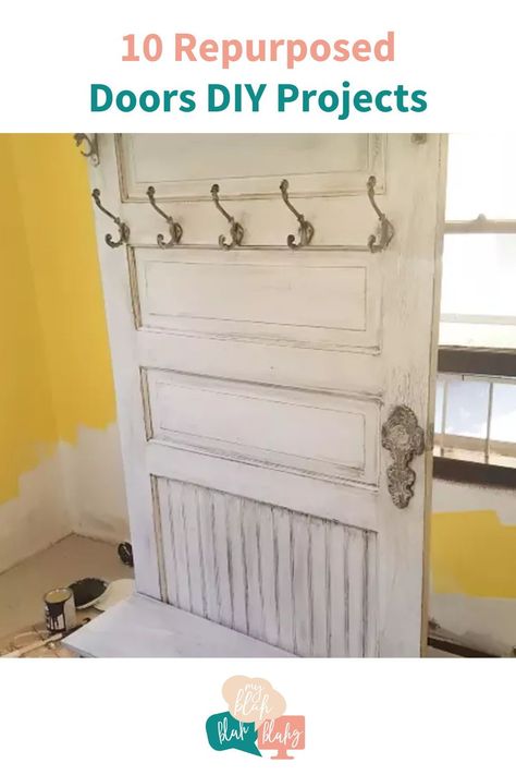 Here is a way to repurpose furniture you might have never thought of. Old doors repurposed is a great DIY project with these 10 amazing ideas. Whether it's a unique entry bench, an arbor walkway, or a chic porch swing, these projects will inspire you to give old doors a new life. Repurposing Doors Ideas, Diy Old Doors Repurposed, Upcycle Old Doors Diy Projects, Recycled Doors Ideas, Vintage Door Decor Ideas, Old Wooden Doors Repurposed, What To Do With Old Doors Ideas, Old Doors Repurposed Ideas, Repurposed Cabinet Doors Ideas