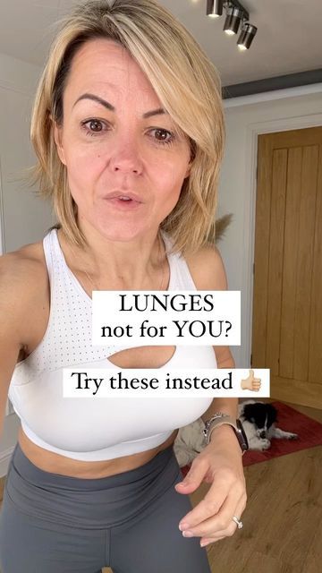 Alternatives To Lunges, Alternative To Lunges, Lunges Alternative, Lunge Alternatives For Bad Knees, Lunge Alternative Exercise, Menopausal Belly Exercises, Knee Fat Exercises, Knee Fat, Exercise Board