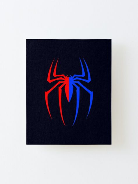 Black Red Blue Aesthetic, Spiderman Wall Painting, Spiderman Canvas Art, Spider Man Painting, Spiderman Canvas, Cartoon Spider, Spiderman Painting, Spider Wall, Blue Cartoon