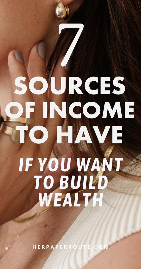 Are you looking for every way possible to build wealth? You know that rich people tend to have multiple streams of income, and 7 is a great number of sources to have. 

But what are the 7 very best sources of income, and how can you get started with adding them to your earnings? 

Each person should try to have several income streams if their goal is to build wealth. These 7 types are recommended. Good Investments Ideas, 5 Streams Of Income, 7 Streams Of Income, Financial Wisdom, Wealth Planning, Income Sources, Sources Of Income, Multiple Income, Budget Plan