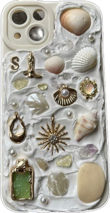 Seashell Phone Case, Sanibel Shells, Whatsapp Theme, Preppy Jewelry, Diy Case, Pretty Phone Cases, Seashell Jewelry, Aesthetic Phone Case, Summer Diy