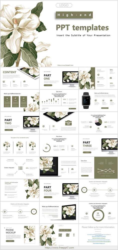 Fresh green flower PowerPoint templates Mẫu Power Point, Free Powerpoint Presentations, Presentation Slides Design, Powerpoint Slide Designs, Presentation Design Layout, Powerpoint Layout, Slides Design, Background Powerpoint, Powerpoint Design Templates