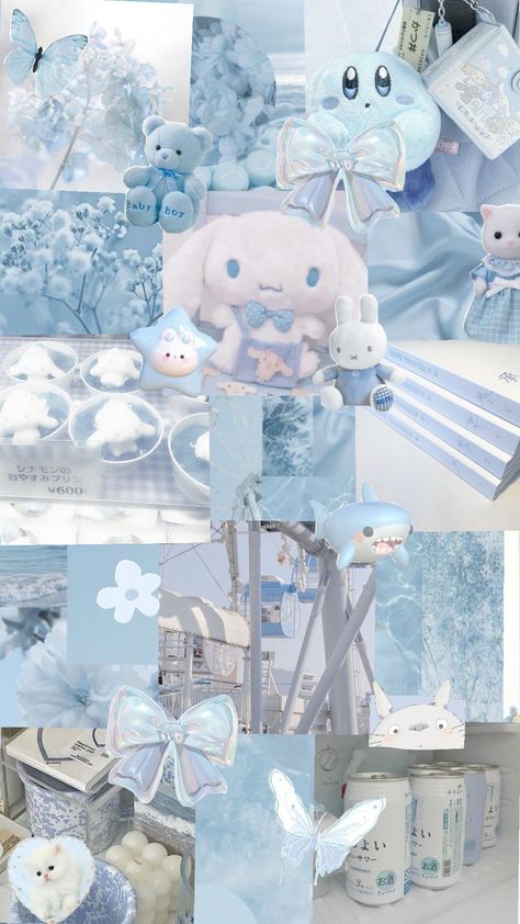 Cute Blue Preppy Wallpapers, Light Pastel Blue Aesthetic, Pastel Blue Aesthetic Wallpaper Collage, Blue Cottage Core Wallpaper, Soft Cute Aesthetic Wallpaper, Soft Wallpaper Aesthetic Pastel Blue, Cute Wallpapers Blue Pastel, Cute Wallpapers Light Blue, Wallpapers Aesthetic Blue Pastel