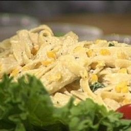 Salad - Souper Salad Fettuccini Soup Or Salad Corn Pasta, Salad Restaurant, Fettuccine Recipe, Fettuccine Recipes, Corn Pasta, Fettuccine Pasta, Summer Foods, Salad Pasta, Pasta Salad Italian