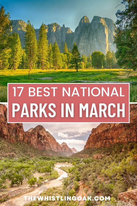 17 BEST NATIONAL PARKS IN MARCH | GET THE FIRST TASTE OF SPRING 2023! Utah In March, Yosemite National Park In March, Grand Canyon In March, National Parks To Visit In Spring, National Parks Aesthetic, Yosemite National Park In April, Best Hikes In Mount Rainier National Park, Utah Nature, Mt Rainier National Park One Day