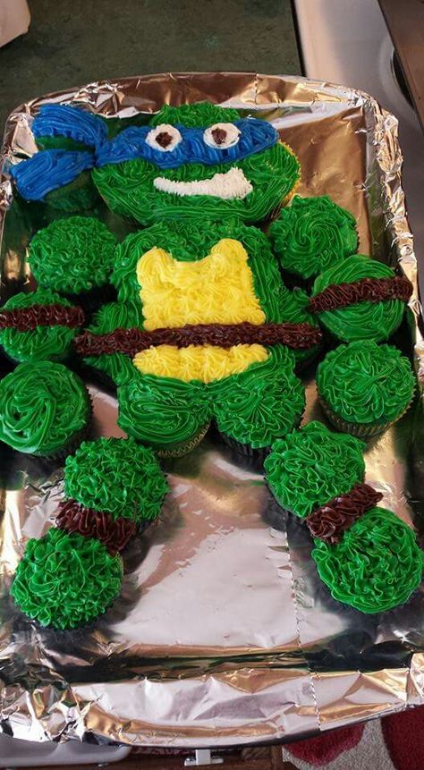 Boys Cake Ideas, Cake Ideas For Boys, Ninja Turtle Birthday Cake, Turtle Birthday Cake, Ninja Turtle Cupcakes, Ninja Turtle Theme, Teenage Mutant Ninja Turtle Cake, Tmnt Cake, Ninja Turtles Birthday