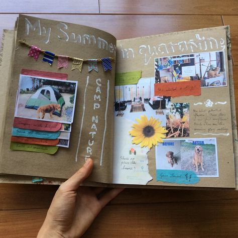 Bereal Scrapbook, How To Start Scrapbooking, 1st Page Of Journal Ideas, Ks Chithra, Scrapbook Aesthetic, Creative Prompts, My Scrapbook, Grade 9, Simple Scrapbook