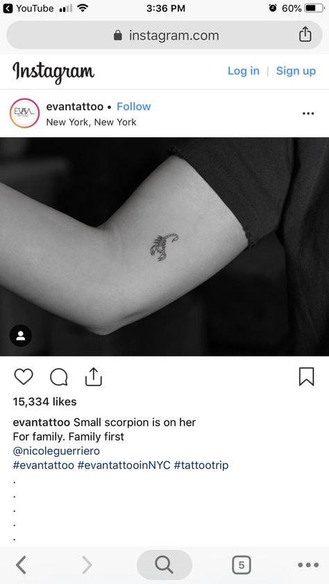 Tiny Scorpion Tattoo Design, Nicole Guerriero Tattoo, Tiny Scorpion Tattoo, Scorpion Tattoo Feminine, Nicole Guerriero, Scorpio Tattoo, Scorpion Tattoo, Tattoos For Lovers, Cute Tiny Tattoos